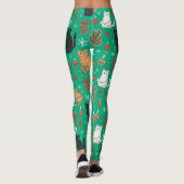 Meowy Christmas Cat Leggings - Gift For Cat Mom (Achterkant)