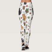 Meowy Christmas Cat Leggings - Gift For Cat Mom (Achterkant)
