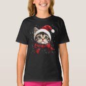 Meowy Christmas Cat Lover Funny Festive Holidays T-shirt (Voorkant)