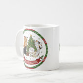 Meowy Christmas Cat Lovers Mug - Christmas Gift Koffiemok (Voorkant links)