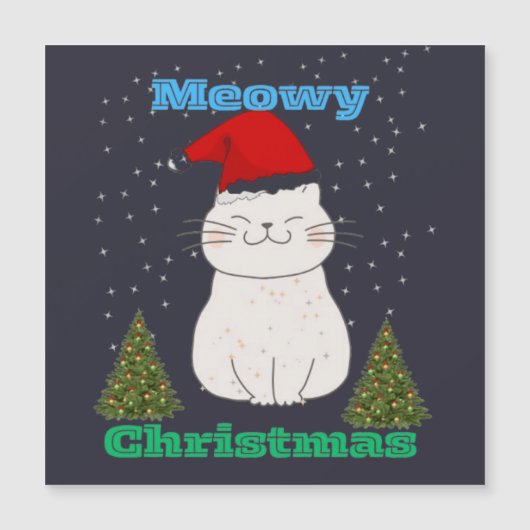 Meowy Christmas Cute Cat Design | Funny Holiday Ca (Voorkant)
