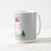 Meowy Christmas Cute Cat Design | Funny Holiday Ca Koffiemok (Voorkant rechts)