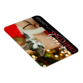 Meowy Christmas Cute Cat Voeg uw aangepaste foto t Magneet (Rechterzijde)