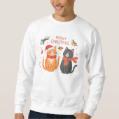 Meowy Christmas – Cute Funny Cats Holiday Design  Trui (Voorkant)