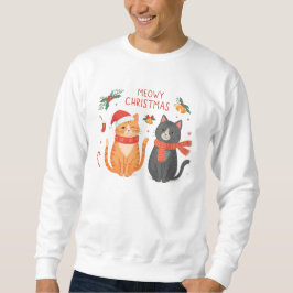 Meowy Christmas – Cute Funny Cats Holiday Design  Trui