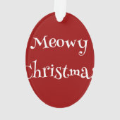Meowy Christmas Elf Kitten Ornament (achterkant)