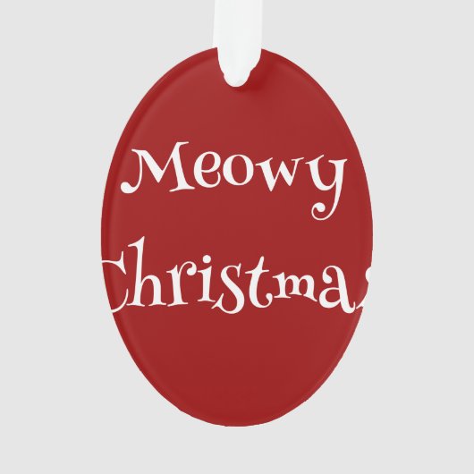 Meowy Christmas Elf Kitten Ornament (achterkant)