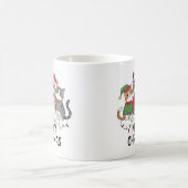 Meowy Christmas Funny Cat Holiday Mug for Cat Love Koffiemok (Center)