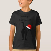 Meowy Christmas Funny Cat Humorous  T-shirt (Voorkant)