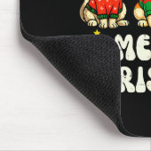 Meowy Christmas Funny Cat Xmas Kitten Cat Lover Me Muismat (Hoek)