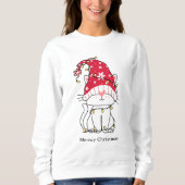 Meowy Christmas Funny Schattige Santa Cat Custom Trui (Voorkant)