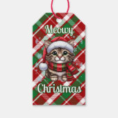 Meowy Christmas Gift Label Cadeaulabel (Voorkant)