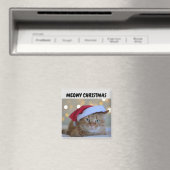 MEOWY CHRISTMAS GINGER CAT MAGNET (Insitu (Vaatwasser))