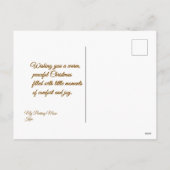 Meowy Christmas Holiday Postcard Feestdagenkaart (Achterkant)