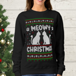 Meowy Christmas - Kerst Kat Lelijke Trui