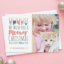 'Meowy Christmas' Kerstkatten Met Geweien Foto