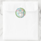 Meowy Christmas Kitten Cat Vakantie Kaart Sticker (Tas)