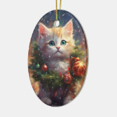Meowy Christmas Kitten Krans Ornament (Links)