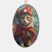 Meowy Christmas Kitten Ornament (Links)