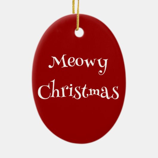 Meowy Christmas Kitten Ornament (Achterkant)