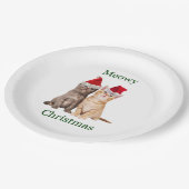Meowy Christmas Kitten Paper Bord (Gekanteld)