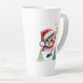 Meowy Christmas! Latte Mok (Rechterhoek)