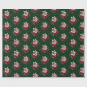 Meowy Christmas Maine Coon Cat  Cadeaupapier (Vlak)