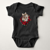 Meowy Christmas Maine Coon Cat  Romper (Voorkant)