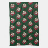 Meowy Christmas Maine Coon Cat  Theedoek (Verticaal)