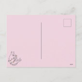 Meowy Christmas Pink Cat Lights Feestdagenkaart (Achterkant)