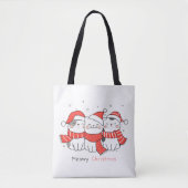 Meowy Christmas - Schattige feestkatten Tote Bag (Voorkant)