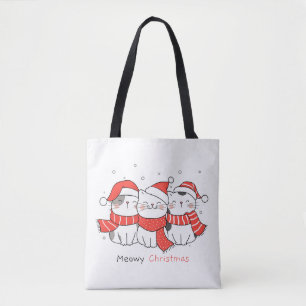 Meowy Christmas - Schattige feestkatten Tote Bag