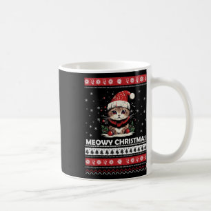 Meowy Christmas Schattigee Katten en Koffie Vrolij Koffiemok