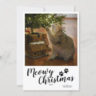 Meowy Christmas Script Custom Cat Kaart