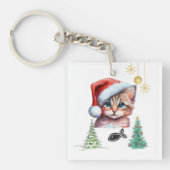 Meowy Christmas! Sleutelhanger (voorkant)