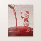 Meowy Christmas Toast Legpuzzel (Verticaal)