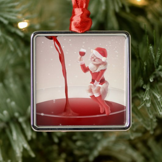 Meowy Christmas Toast Metalen Ornament (Boom)