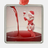 Meowy Christmas Toast Metalen Ornament (Voorkant)