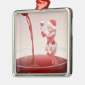 Meowy Christmas Toast Metalen Ornament (Links)