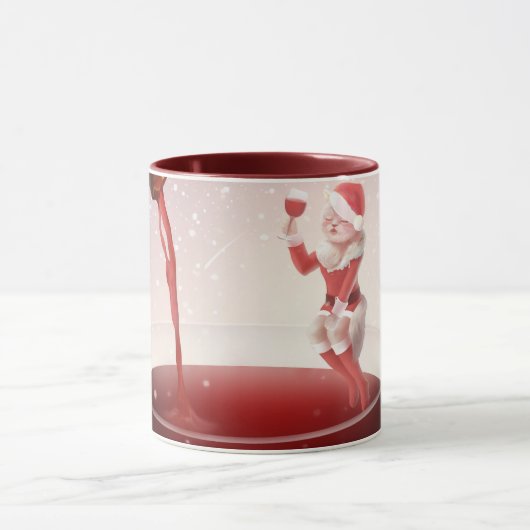 Meowy Christmas Toast Mok (Midden)