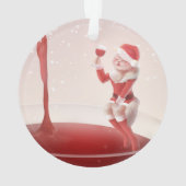 Meowy Christmas Toast Ornament (achterkant)