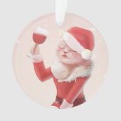 Meowy Christmas Toast Ornament (voorkant)