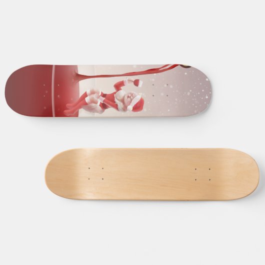Meowy Christmas Toast Persoonlijk Skateboard (Horizontaal)