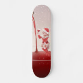 Meowy Christmas Toast Persoonlijk Skateboard (Voorkant)