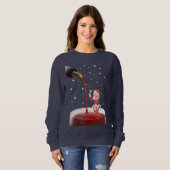 Meowy Christmas Toast Trui (Voorkant volledig)