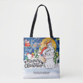 Meowy Christmas Tote Bag (Voorkant)