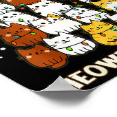 Meowy Christmas Tree Merry Catmas Cat Lover For Me Poster (Hoek)