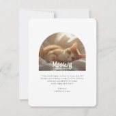 Meowy Christmas van Schattigee Cat Arch-foto Feestdagenkaart (Voorkant)