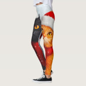 Meowy Christmas Winter Love Leggings (Links)
