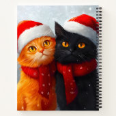 Meowy Christmas Winter Love Notitieboek (Achterkant)